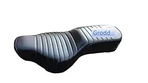 Grodd Full Black Seat Cover Stapler Fitting seat Cover for Royal Enfield Standard 500 BS6