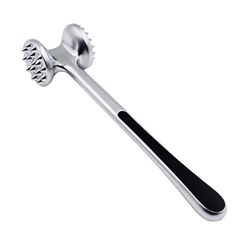 Küchenhelfer,Fleischhammer mit Griffe,Edelstahl Steakhammer,Fleischklopfer aus Edelstahl guter Fleischhämmer Steakhammer - 6