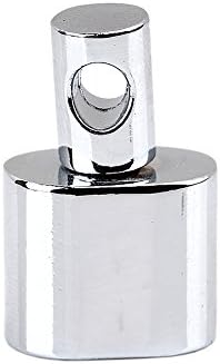 20pc Silver Tone End Caps for 13.5x8.5mm Leather Cord A1516