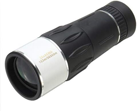 LQSTRAY Telescope Mini Night Vision Monocular Hd Range Adjustable Wide Angle Hunting 142x50mm Suitable For Camping, Hiking, Adventure (Black + White/Black)