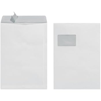 Herlitz Versandtaschen C4 50 Stück - Haftklebend 22,9x32,4cm Weiß