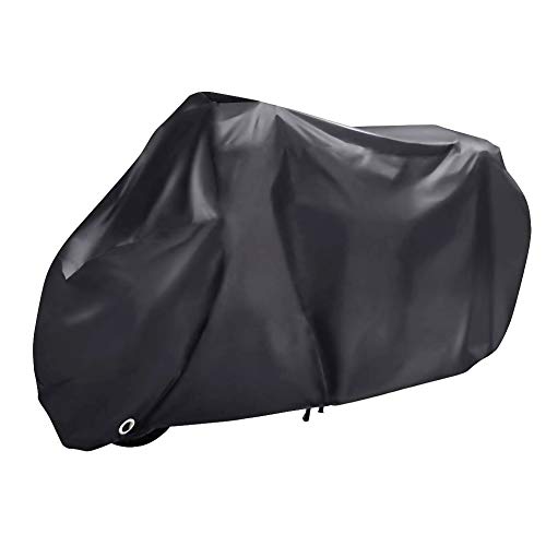 WZTO Funda para Moto 210D Funda Protector Cubierta de Moto Impermeable Anti UV Cubierta Funda para Moto de Bloqueo Protector contra Lluvia y Polvo para Moto, XXXL -(265 * 105 * 125 cm)