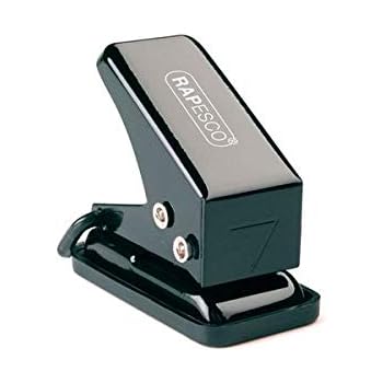 Perforatore Singolo 8mm - Punzonatore Per Carta Portatile, Nero, Con Accessori