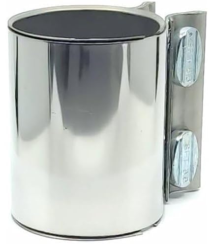 Doppelschelle Auspuffschelle Edelstahl 45mm - Universeller Rohrverbinder Für Auspuffrohre