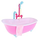 Muebles de baño en miniatura Bañera con luz y música, los niños los niños pretenden jugar juguete