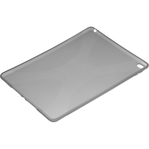 PhoneNatic Case für Apple iPad Air 2 Hülle Silikon grau X-Style Cover iPad Air 2 Tasche + 2 Schutzfolien - 6
