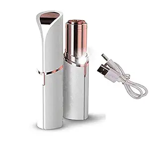 Carecroft USB Rechargeable Facial Body Electric Sensitive Touch Hair Trimmer for Women