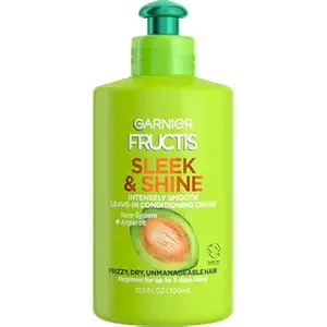 Garnier Fructis Sleek & Shine Intensely Smooth Leave-In Conditioning Cream, 10.2 Fl. Oz.