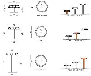 Polyethylene table lamp Fizzz Slide Dsign - Flame Red, Medium