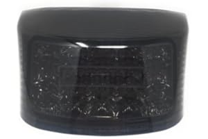 ASSA PARTS B1 - Feu Arrière Moto Led Noir Clignotants Intégrés Homologué Ce Compatible Mbk Booster 50 - Compatible Yamaha Bw'S 50