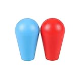 Supper Easy Install Design! EG STARTS 2X Arcade Joystick\'s Oval Balltop, Arcade Elipse Topball Handle Uso para 2 Jugadores Arcade Joystick Kit de Bricolaje Sanwa Joystick MAME Jamma Part (Rojo & Azul)