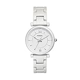 Fossil Damen Analog Quarz Smart Watch Armbanduhr mit Edelstahl Armband ES4401