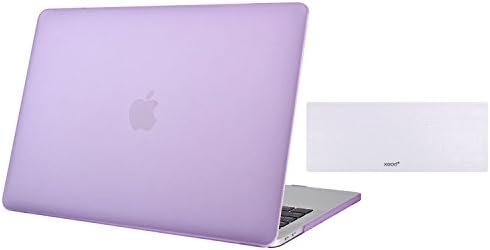 Macbook Pro 13 With Touch Bar Case, XGUO MacBook Pro 13 Release 2016 Ultra Slim Plastic Cover, Transparent Matte Shell Case Cover For MacBook Pro 13 With Touch Bar+Keyborad Skin Cover(MacBook Pro 13 2016, Purple)