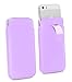 Produktbild Alcatel Idol 3 (4.7) Pull Tab - Hohe Qualität PU Leder Strap Zieh Band Pull Tab Slip Beutel Hülle Abdeckung Cover Tasche ( Helles Lila ) von LOLO®