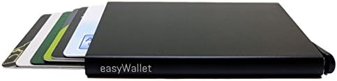 [2018 MODEL] Premium Credit Card Holder - Deluxe Aluminium Ejector Credit Card Wallet RFID Protection with Free Gift Box by easyWallet
