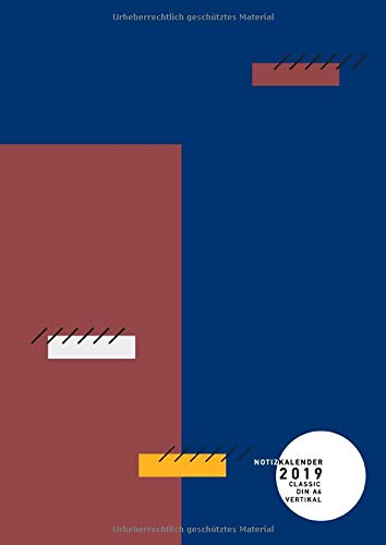 Notizkalender 2019 Din A4 vertikal classic: Terminplaner groß mit Grafik-Umschlagsdesign, vertikales Layout mit Spalten für Uhrzeit von 7 bis 21 Uhr, ... (Bürokalender, Zeitmanagement, Band 2019)