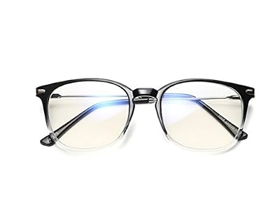 CC*CD Lunettes de protection mixtes contre les rayonnements, pour la lecture, l’ordinateur, les spectacles par CC*CD, Black with Transparent