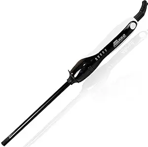 JOMLY ABSPRO Heroine Professional Curling Wand Super Skinny Rectangular Ceramic Barrel for Tight Natural Ringlet Long Lasting Chopstick Curls Curler Short Hair Hot Stick Electric Diameter Tong (9mm)