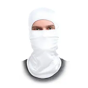 LeGear Balaclava Face Mask Pro+ for Bike, Ski, Cycling, Running, Hiking - Protects From Wind, Sun, Dust - 4 Way Stretch - #1 Rated Face Protection Mask (White)