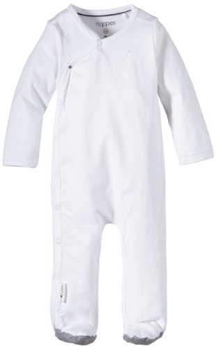 Noppies Unisex Baby U Playsuit Riche Bodysuit, White, Newborn (Manufacturer Size:56)