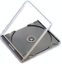 Masterstor CD- / DVD-Hüllen, 10,4 mm, für einzelne CD, mit schwarzem Rücken, sehr stabil und vielseitig, Qualitätsprodukt, 10 Stück - 5