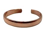 Healing Lama Hand Forged 100% Copper Bracelet. Made with Solid and High Gauge Pure Copper. Helps Reducing the Joint Pain and Stiffness, Joint Related Inflammation and Skin Allergies. (Plain)
