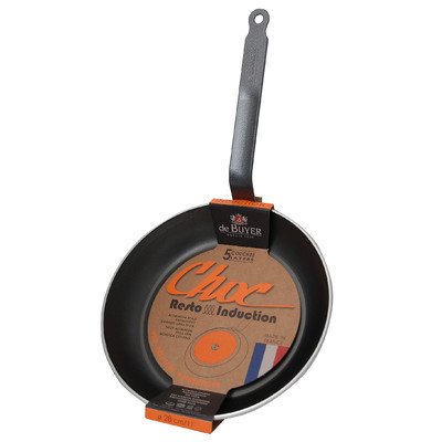 de Buyer 8480.20 Choc Resto Induction Poêle Ronde 5 Couches Diamètre 20 cm