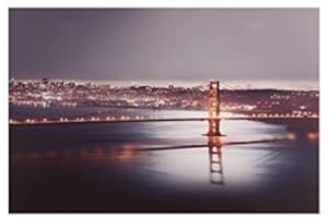 Dapo® LED-Wand-Leinwand-Bild-Leuchte-Lampe 60x40cm Stimmungs-Dekorations-indirekte-Leuchte-Lampe-Beleuchtung Batteriebetrieben, Ein/Aus-Schalter (Bridge)