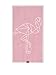 Produktbild Hawke & Thorn Flamingo/Spa Towel Baumwolle, Rosa/Ecru, 160 x 90 x 1 cm