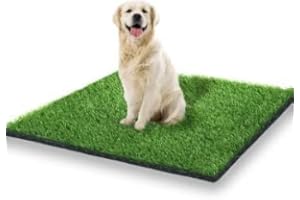 STARROAD-TIM 80*100CM Kunstrasen Outdoor Hundeklo für Zuhause Hundetoilette Wohnung Hundetoilette Balkon Wiederverwendbare Trainingsunterlagen für Hunde Waschbar Haustier-Urinunterlage Rasen Dekoratio
