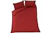 Heart of House Deep Red Non Iron Bedding Set - Kingsize.