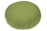 Handelsturm Pouf & Zafu Meditation Cushion 100% Cotton & Kapok fern green