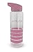 Produktbild JAXJOX Kunststoff Flasche mit Neopren, Ringen, Pink, 8,9 x 7,6 x 23,6 cm