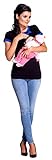 Zeta Ville – Damen Zweilagiges Still T-shirt Rundhalsausschnitt Schleife – 996c - 3