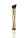 LyDia® Professional Double-Sided Eco-friendly Bamboo Handle Face & Body Flat and Angled Foundation/Blush/Loose Powder/Bronzer/Highlighter/Concealer Contour Buffing Brush F-021