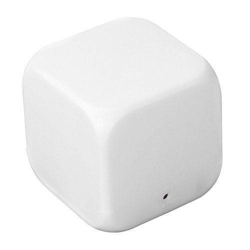 Jago Würfelwecker mit 8 Weckmelodien und elektronischem LED-Farbenspiel mit Snooze-Funktion und Temperaturanzeige in Grad, Celsius und Fahrenheit inkl. 12- und 24-Stunden-Anzeige - 4