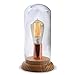 Produktbild JIE Tischlampe - Tischlampe Led Holz Licht Körper Glas Lampenschirm Schlafzimmer Wohnzimmer Arbeitszimmer Beleuchtung