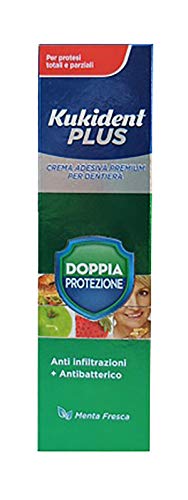 Kukident Crema Adesiva Doppia Protezione - 40 gr
