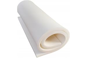 All4All Mousse pour Rembourrage - Matelas - Éponge pour canapés, assises - Haute densité - 100x200x2cm - Mi-Dure D 25/44