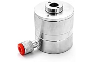 CASTEX - Cilindro hidráulico de 12 T con orificio de paso y roscado, botella hidráulica de cilindro hidráulico.