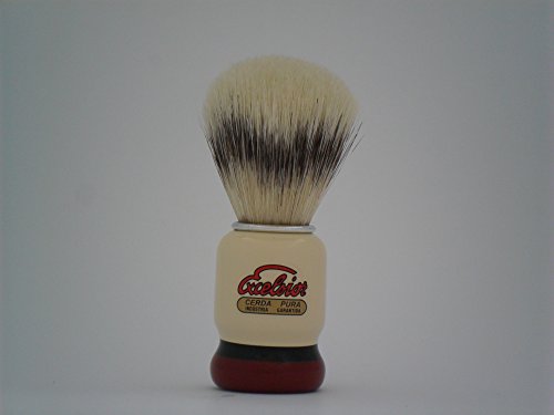 Brocha de Afeitar Semogue Modelo 1438 Excelsior Pelo Suave de Pura Cerda Europea Shaving Brush
