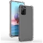 Ehr. Xiaomi Redmi Note 10 Pro/Note 10 Pro Max Uyumlu Darbe &Ouml;nleyici Sararmaya Dayanıklı Airbag Korumalı Ultra Slim TPU Şeffaf