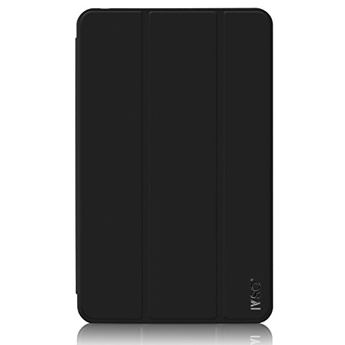 IVSO® Ultra Schlank Ständer Slim Leder zubehör Schutzhülle für Samsung Galaxy Tab A 10.1 Zoll Wi-Fi/ LTE (2016) SM-T580N/SM-T585N Tablet-PC perfekt geeignet, Schwarz - 9
