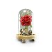 Produktbild happy event Unechte Blumen | Künstliche Deko Blumen Gefälschte Blumen Blumenstrauß | Romantische Glasrose Für Braut Hochzeitsblumenstrauß für Haus Garten Party Blumenschmuck | Artificial Flowers (Rot)