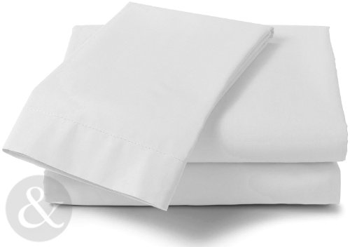 Fitted Sheets - Plain Linen Poly Cotton Bedding Bed Fitted Sheet