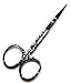 TRiMEDiX Professional Curved Nail & Cuticle Scissor (Black/Silver Floral Print)