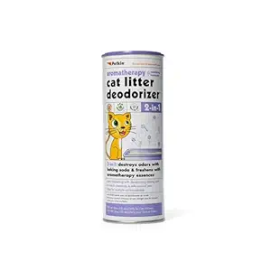 Petkin Cat Litter Deodorizer Lavender for Cats, Comes with 2 in 1 Formula Baking Soda and Aromatherapy Essences Destroy Odor and Keep it Smelling Fresh with Lavender Fragrance, 576g