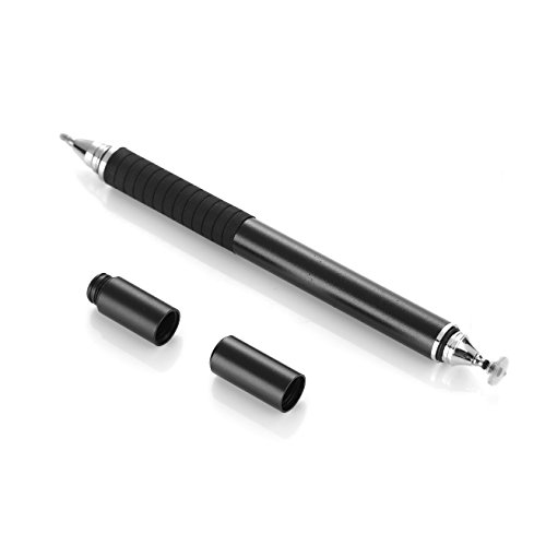 PrÃ¤ziser Eingabestift & Kugelschreiber fÃ¼r Tablet und Smartphone, Handy Stylus mit Disk fÃ¼r Kapazitive Touchscreen, Apple Samsung Lenovo (schwarz)