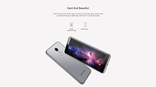 KEECOO P11 - 5,7 Zoll HD (18: 9-VerhÃ¤ltnis Vollanzeige) Android 7.0 4G Smartphone, Gesichtserkennung, Quad-Core 2 GB + 16 GB, 7,8 mm Ultra Slim 5MP + 8MP - Silber