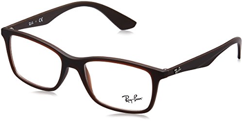 Ray-Ban 0rx 7047 5451 56 Monturas de gafas, Matte Trasp Brown, Hombre